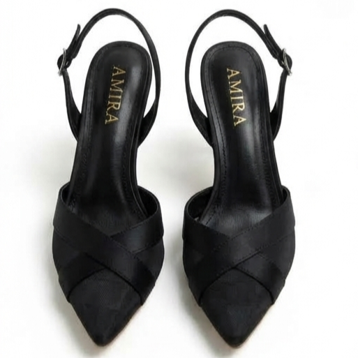 Escarpin Slingback Satin Élégance